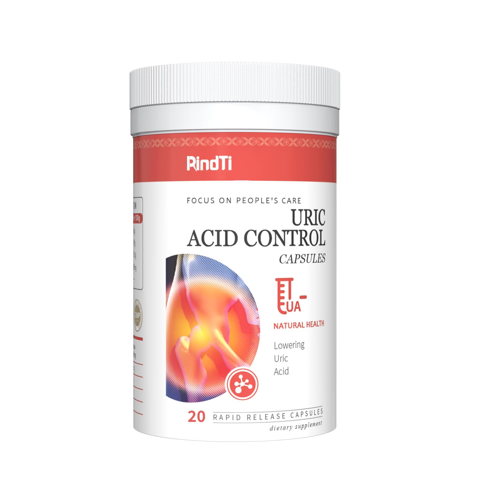 Uric Acid Flush bottle featuring Tart Cherry and Celery Extract