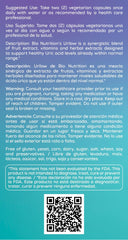 Close-up of Urilow vegetarian capsules