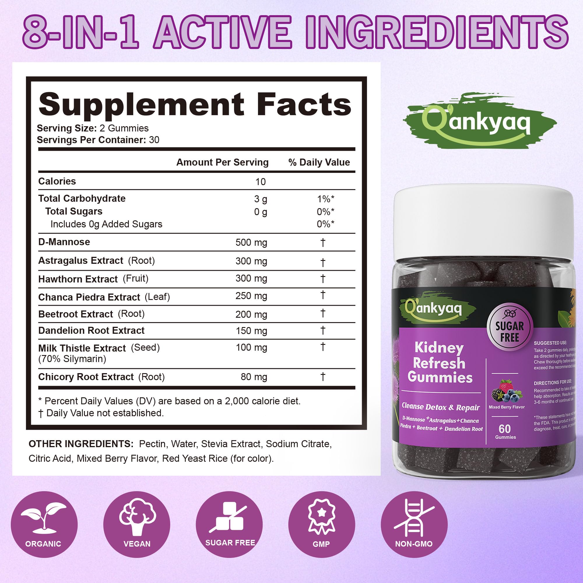 Urinary health support gummies for women