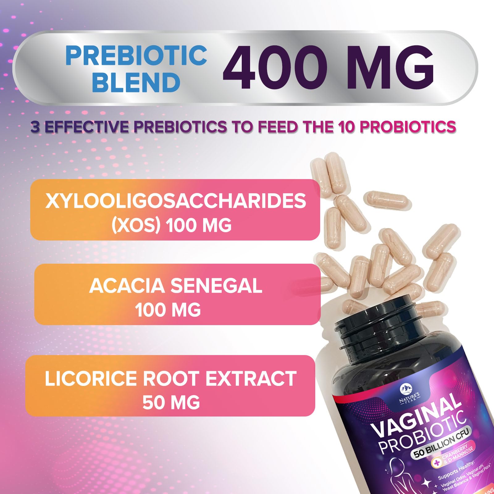Urinary tract and feminine health probiotic support