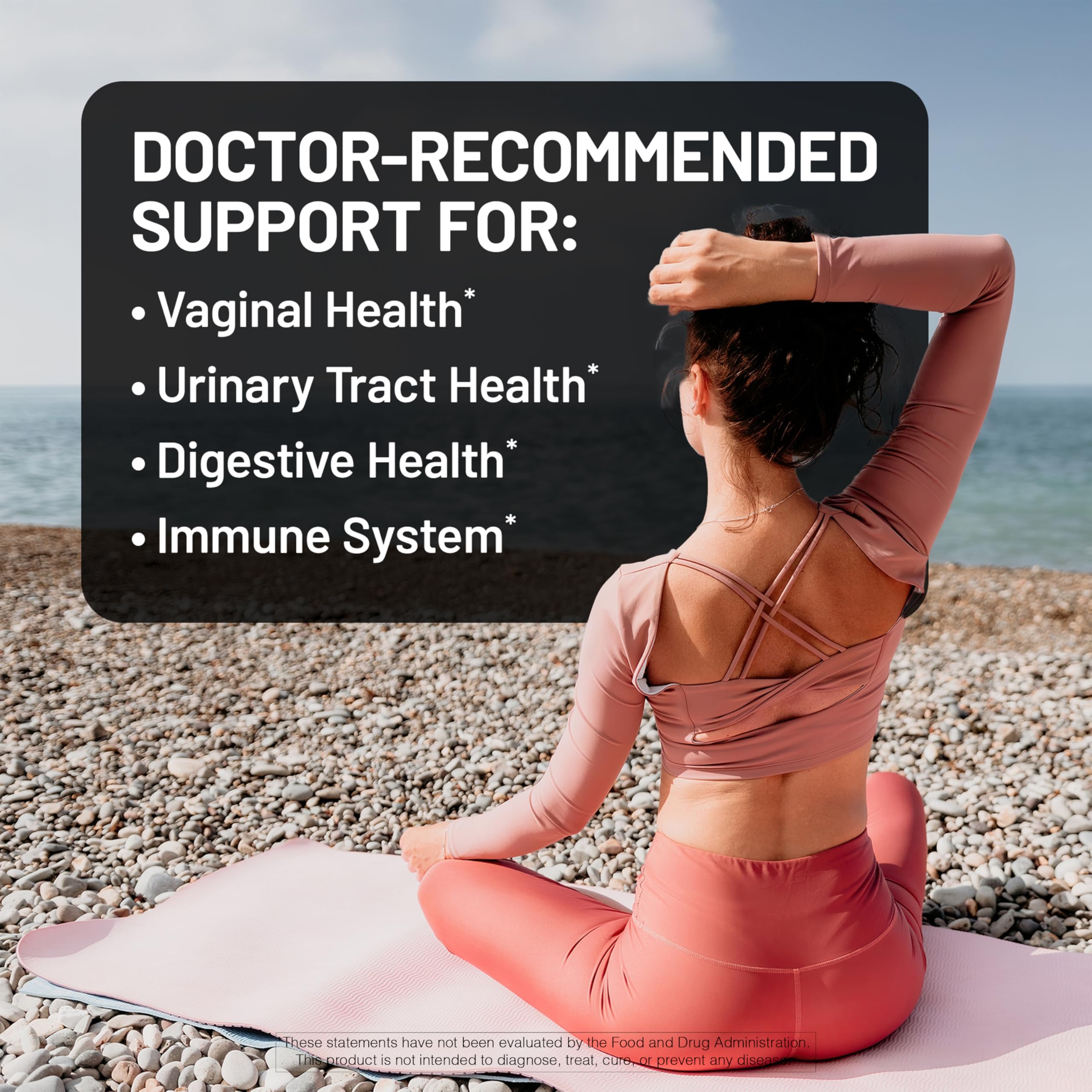 Graphic depicting urinary and vaginal health support