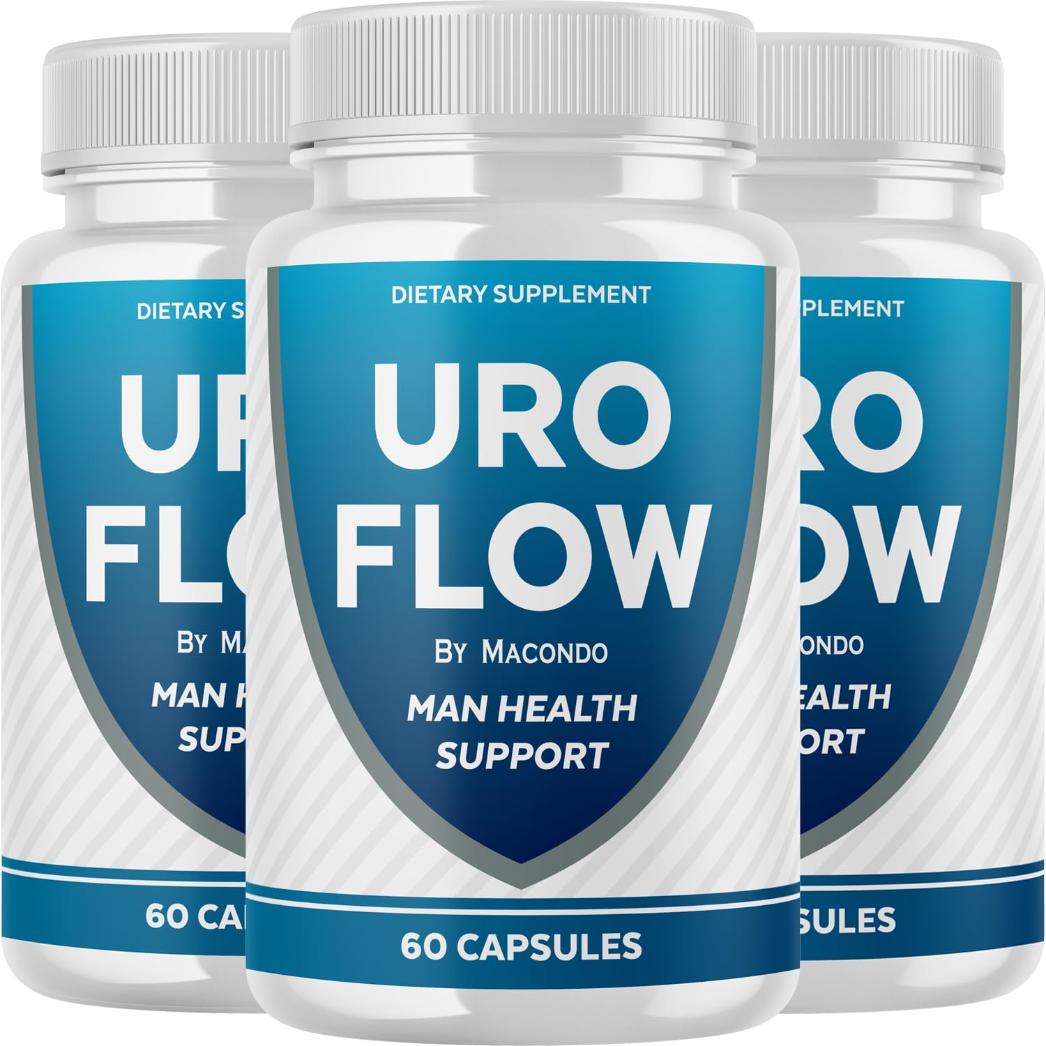 UroFlow Capsules bottle on white background