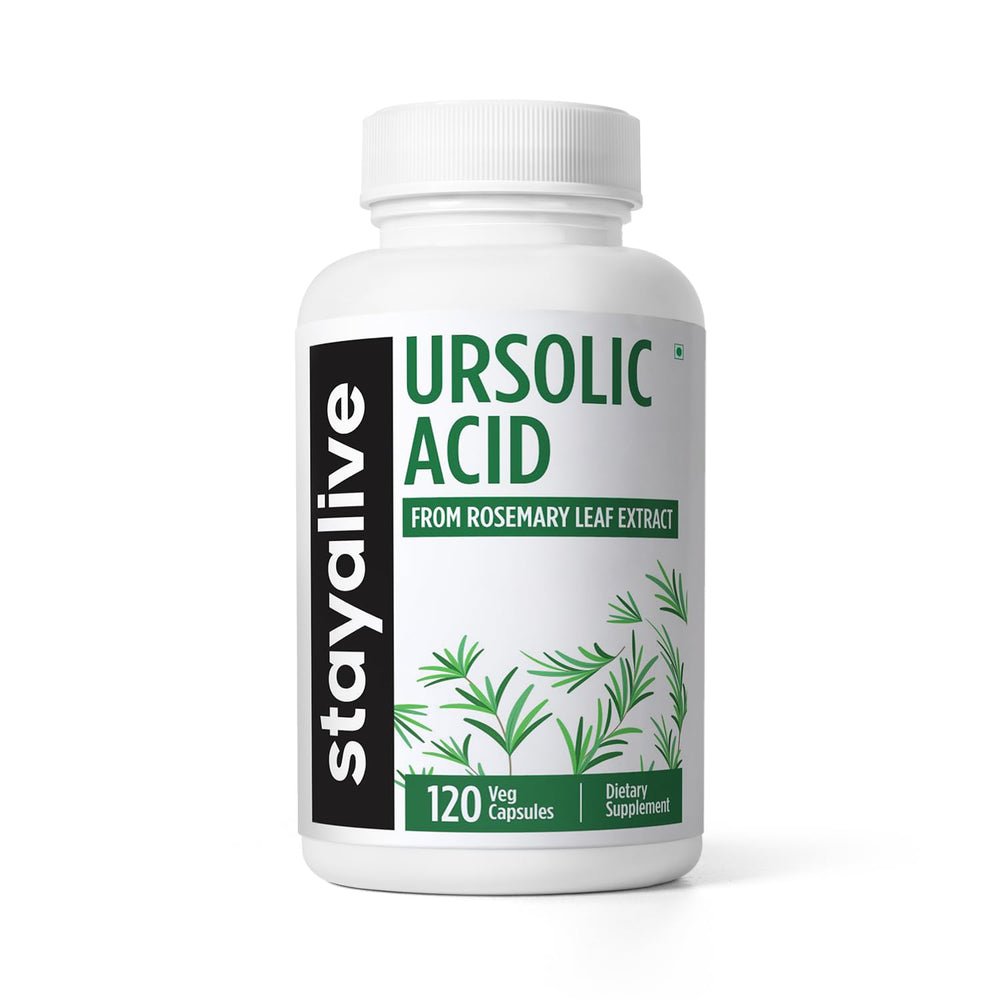 Ursolic acid supplement 300mg with 120 capsules
