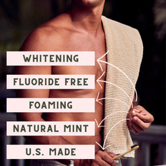 US-made fluoride-free toothpaste tablets with hydroxyapatite