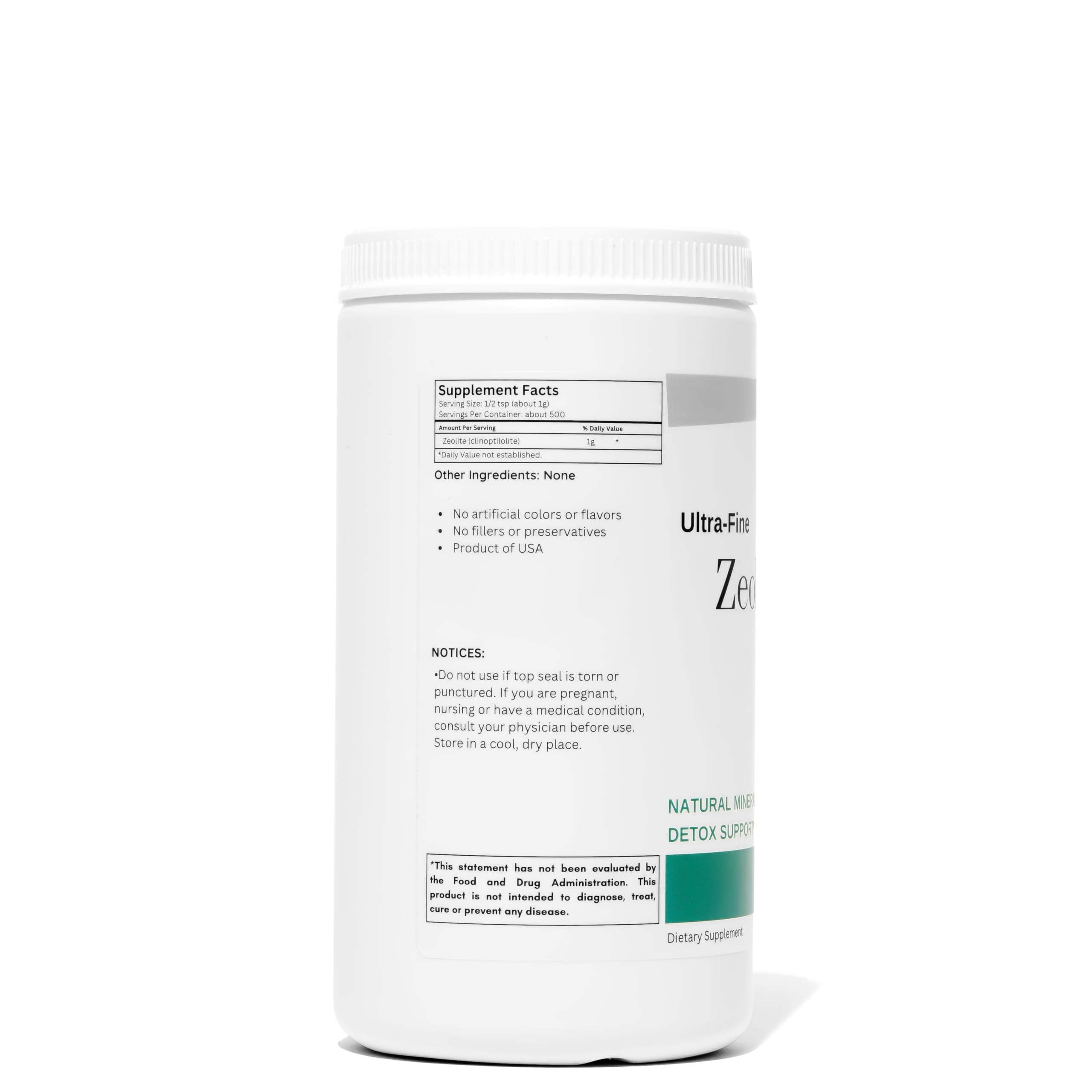 USA GMP-certified facility producing zeolite powder