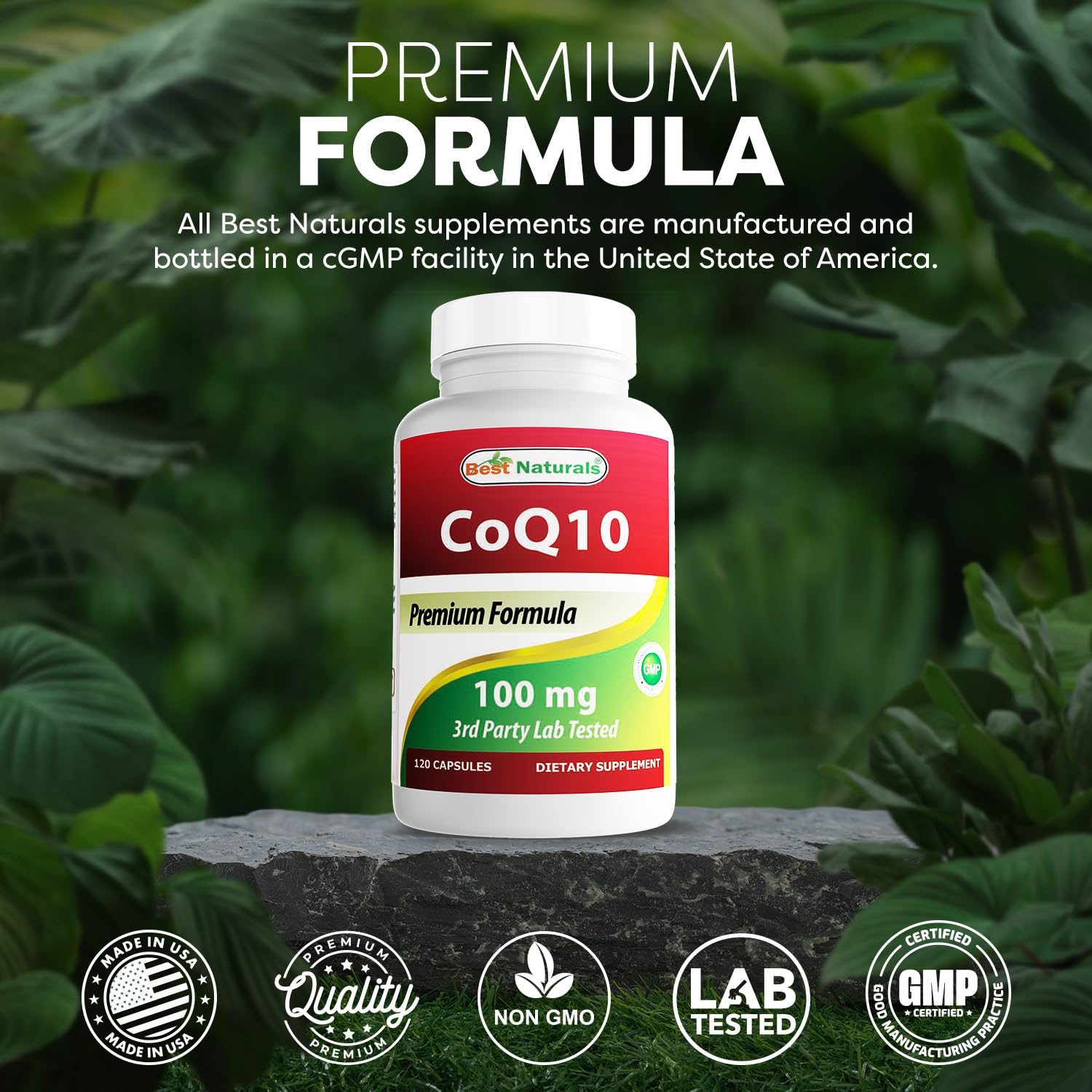 Made in USA GMP compliant FDA registered facility label