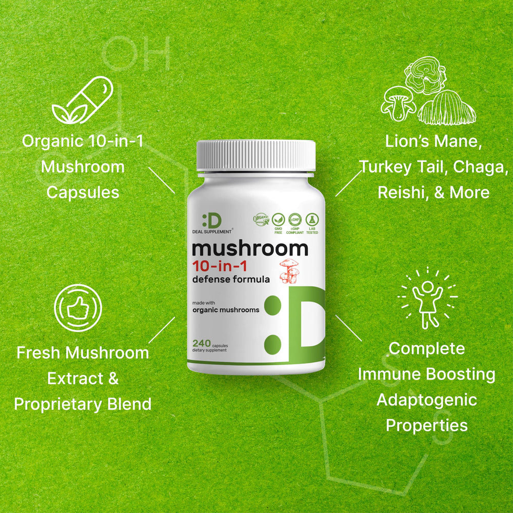 USA-grown mushrooms used in premium blend