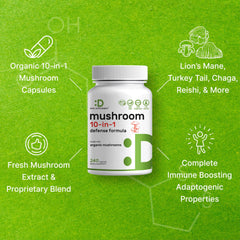 USA-grown mushrooms used in premium blend