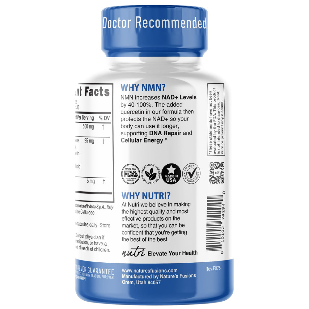 USA third-party lab testing seal for NMN supplement
