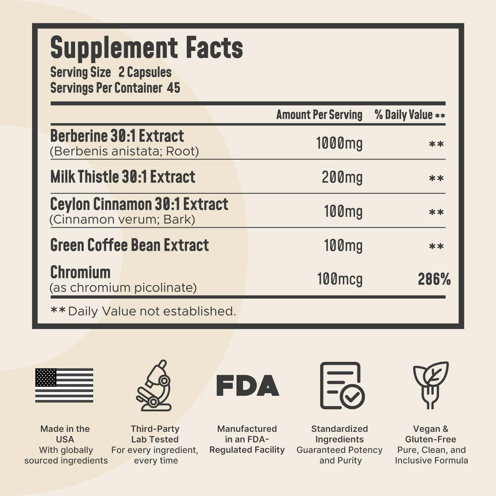 USA-made dietary supplement bottle