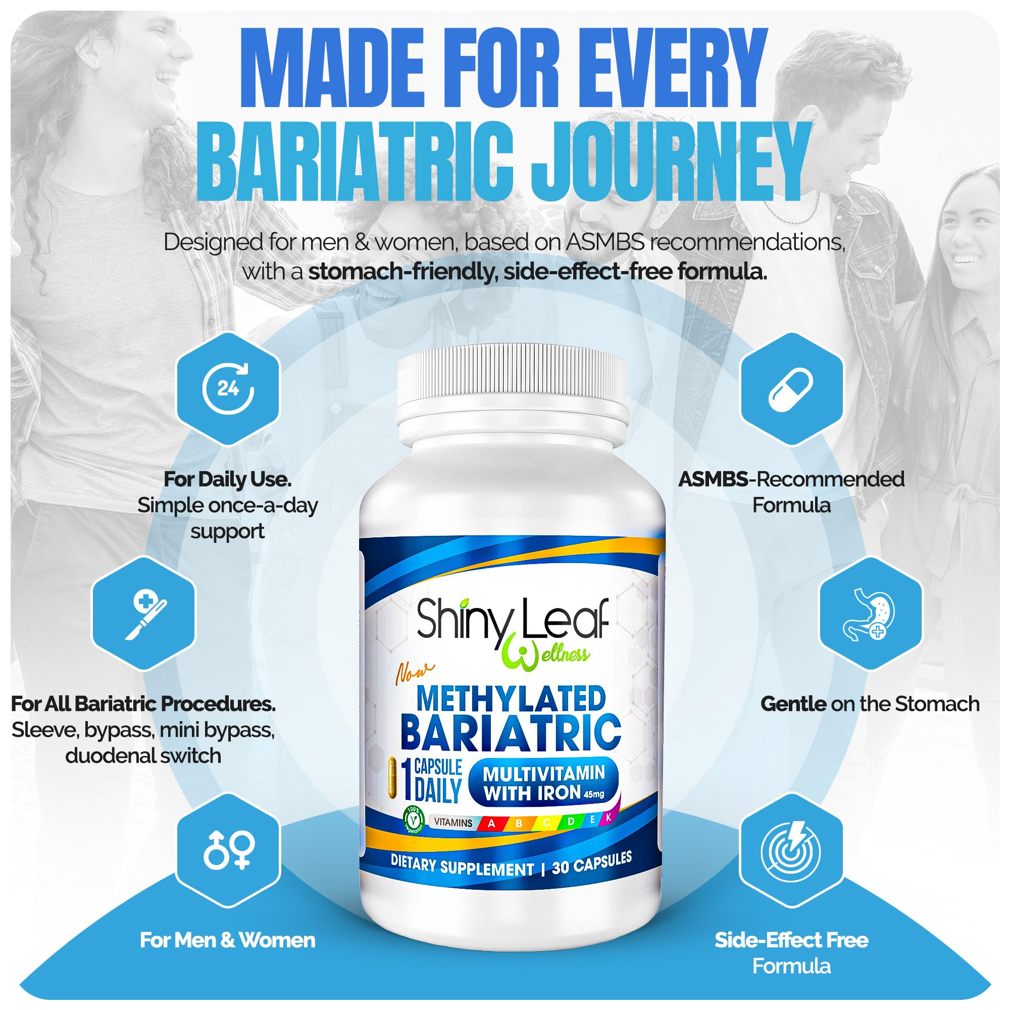 Made in USA, GMP certified bariatric supplement