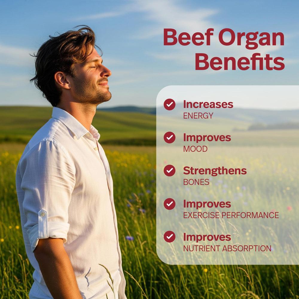 USA-made beef organ supplement tested for purity in facility