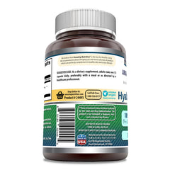 Made in USA Hyaluronic Acid 100 mg capsules bottle