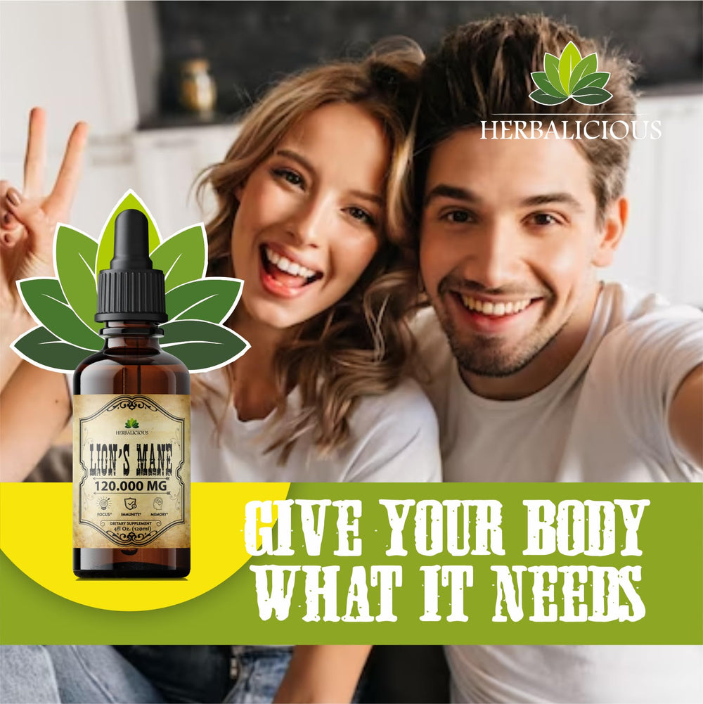 Made in USA Lion’s Mane supplement bottle