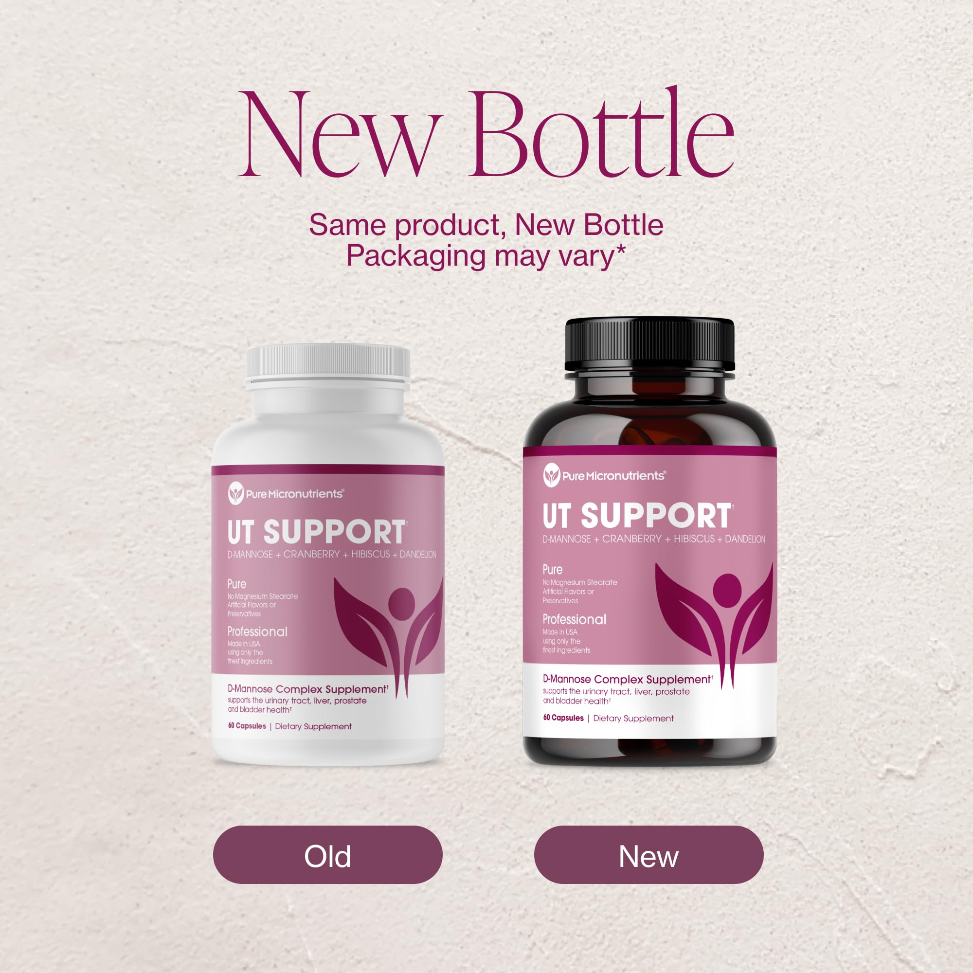 USA-made practitioner-grade bottle label