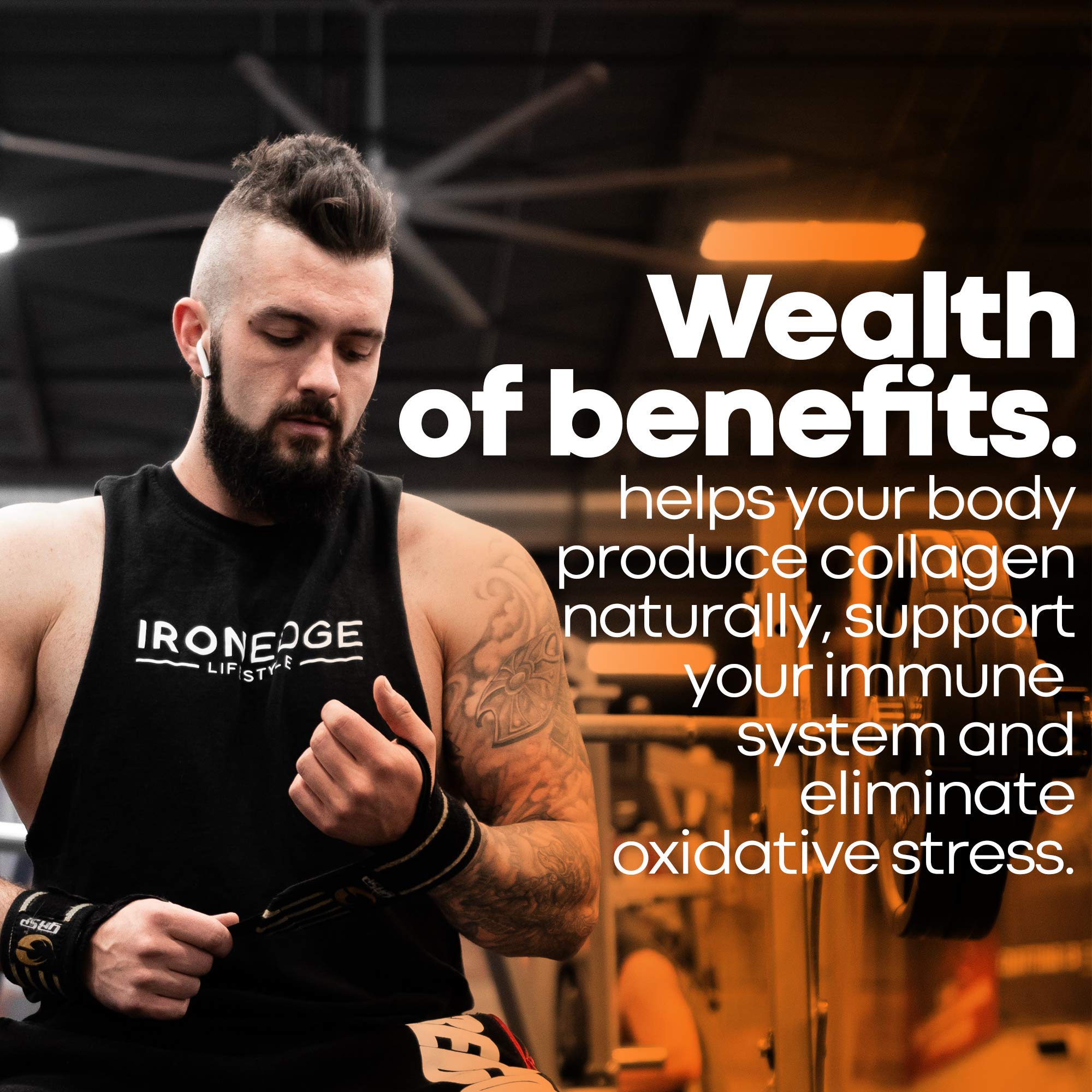 USA-made vitamin C with third-party testing seal