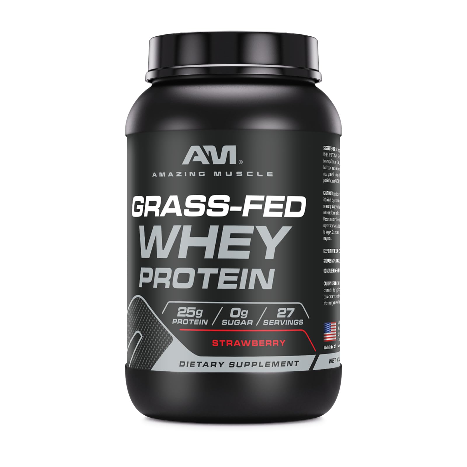 USA made Non-GMO Gluten Free whey protein powder packaging