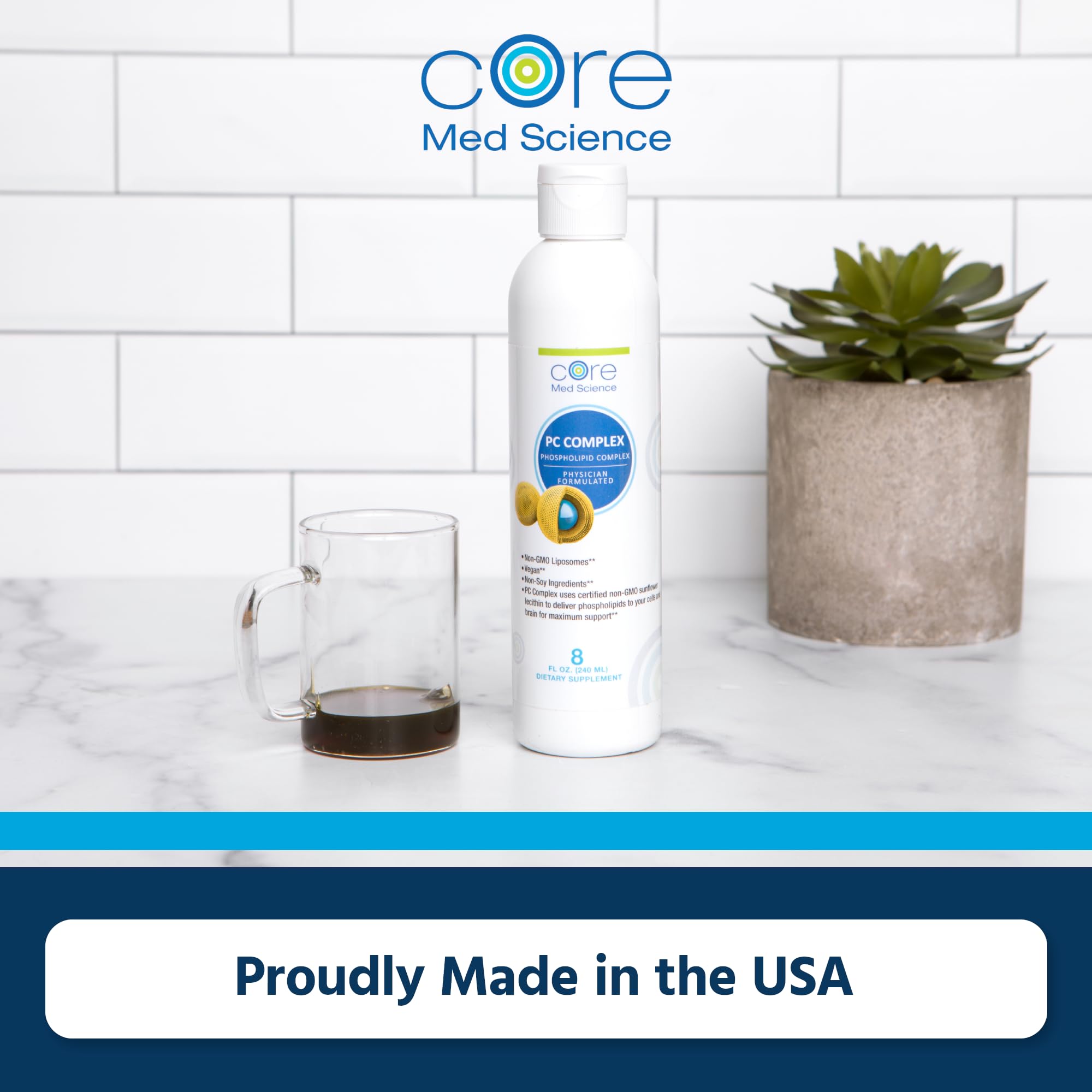 USA manufactured liposomal phosphatidylcholine image; china-free