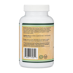USA manufactured, Non-GMO and gluten-free supplement bottle