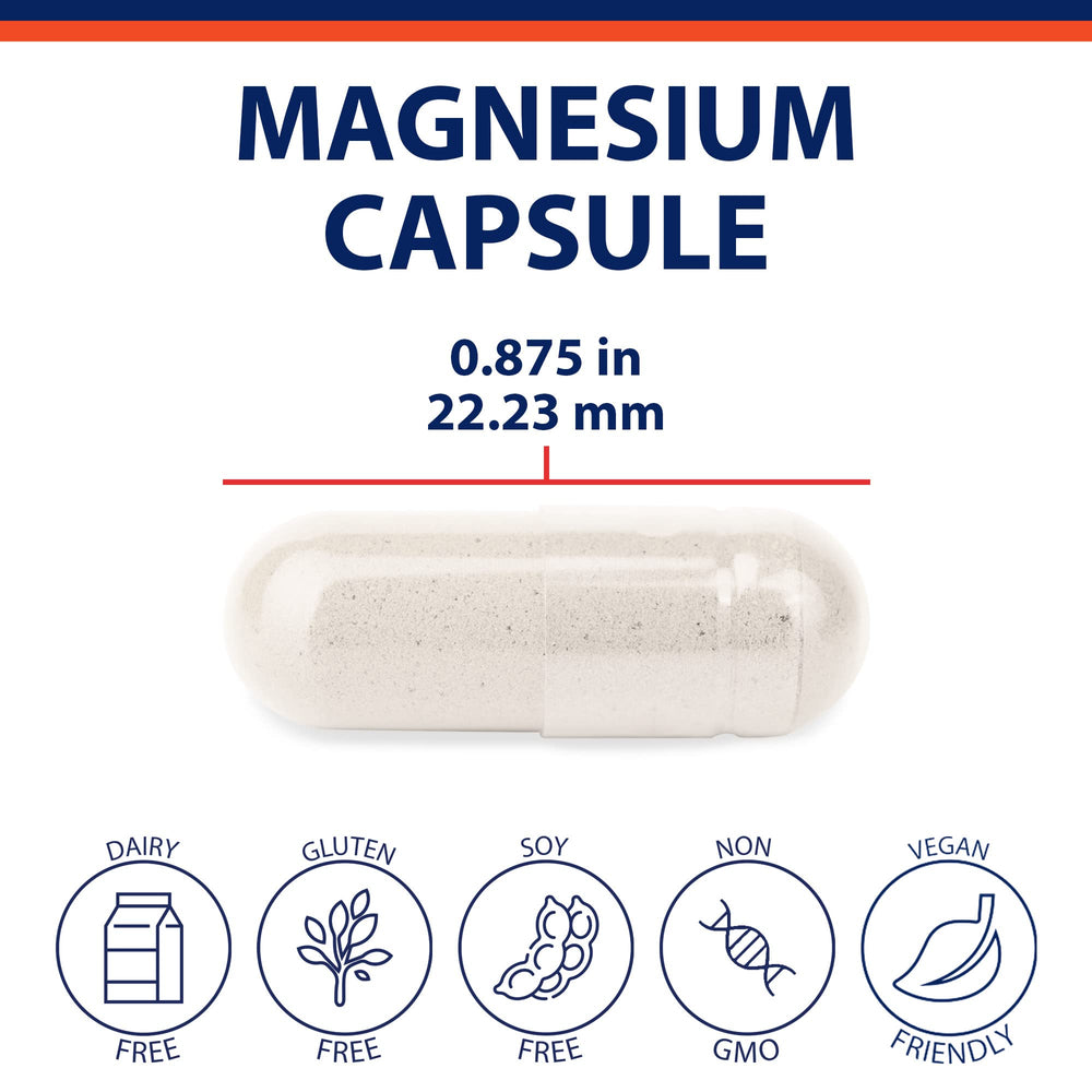 Made in the USA label on magnesium supplement