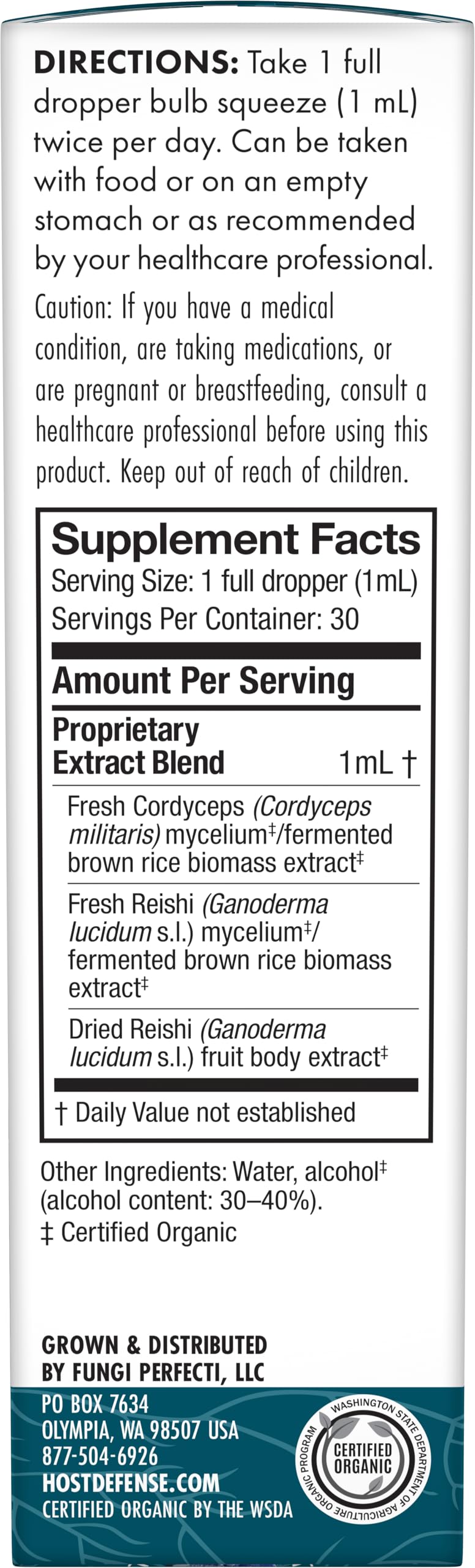 Made in USA organic supplement background for CordyChi