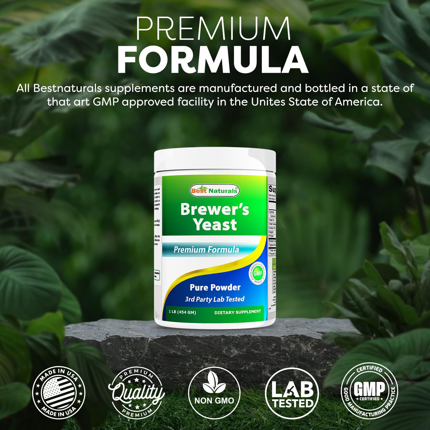 Facility in USA where Best Naturals Brewers Yeast Powder is packaged