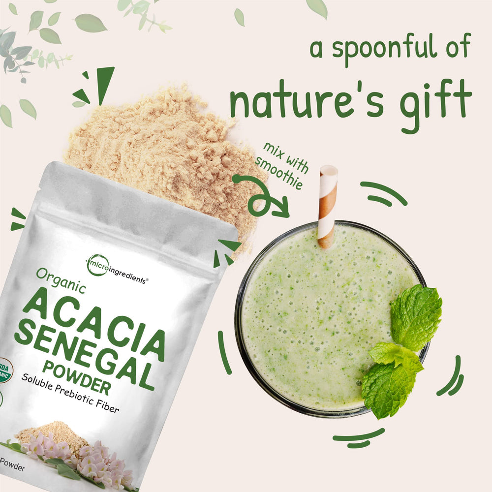 USA-sourced Acacia Senegal powder for fiber supplement