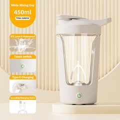 USB rechargeable shaker with one-click mixing