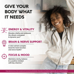 USDA Organic B-Complex Liquid Drops side view bottle