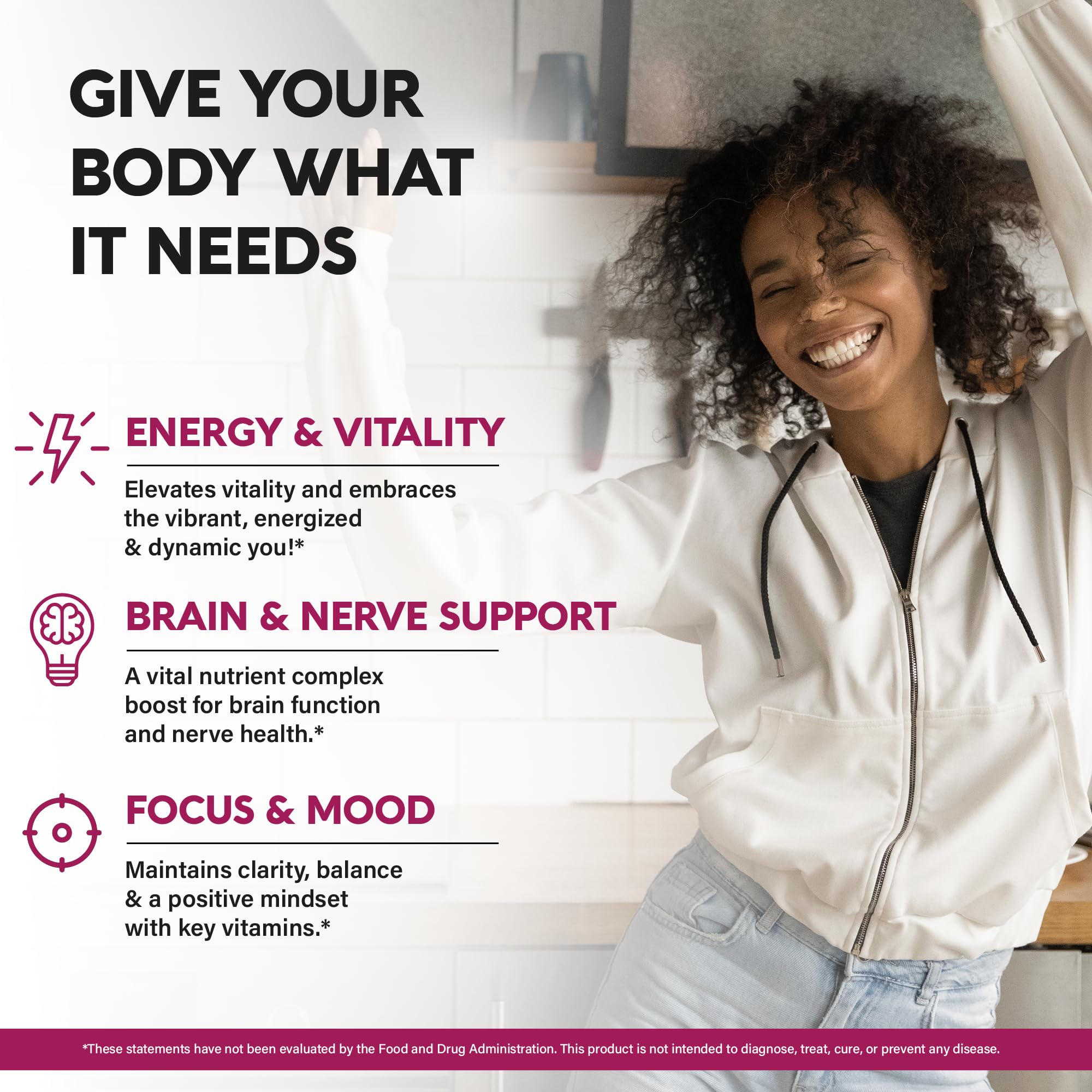 USDA Organic B-Complex label on bottle 4 oz