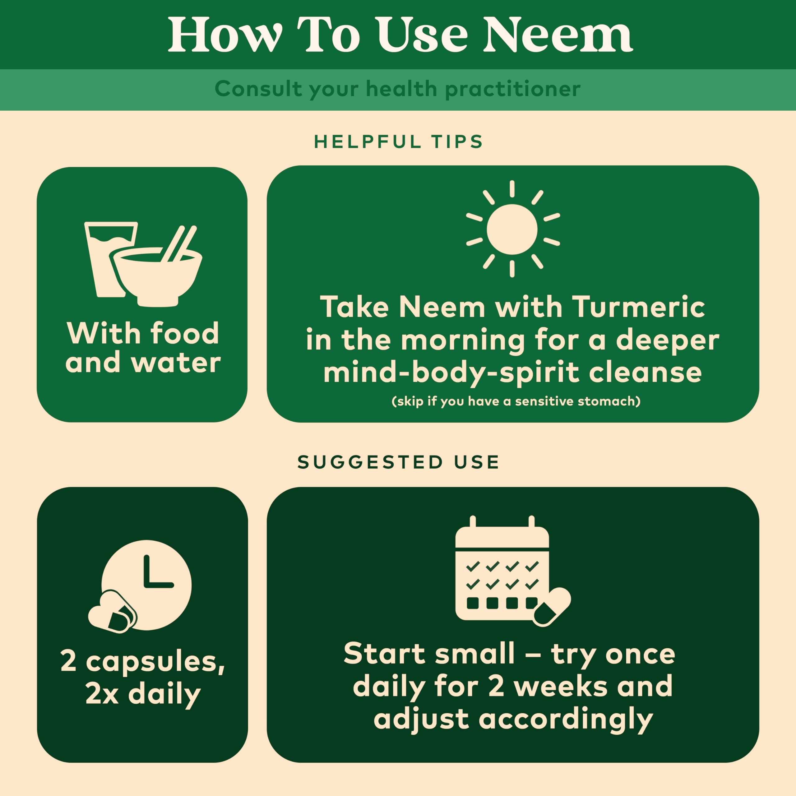 USDA Organic certified neem leaf capsules