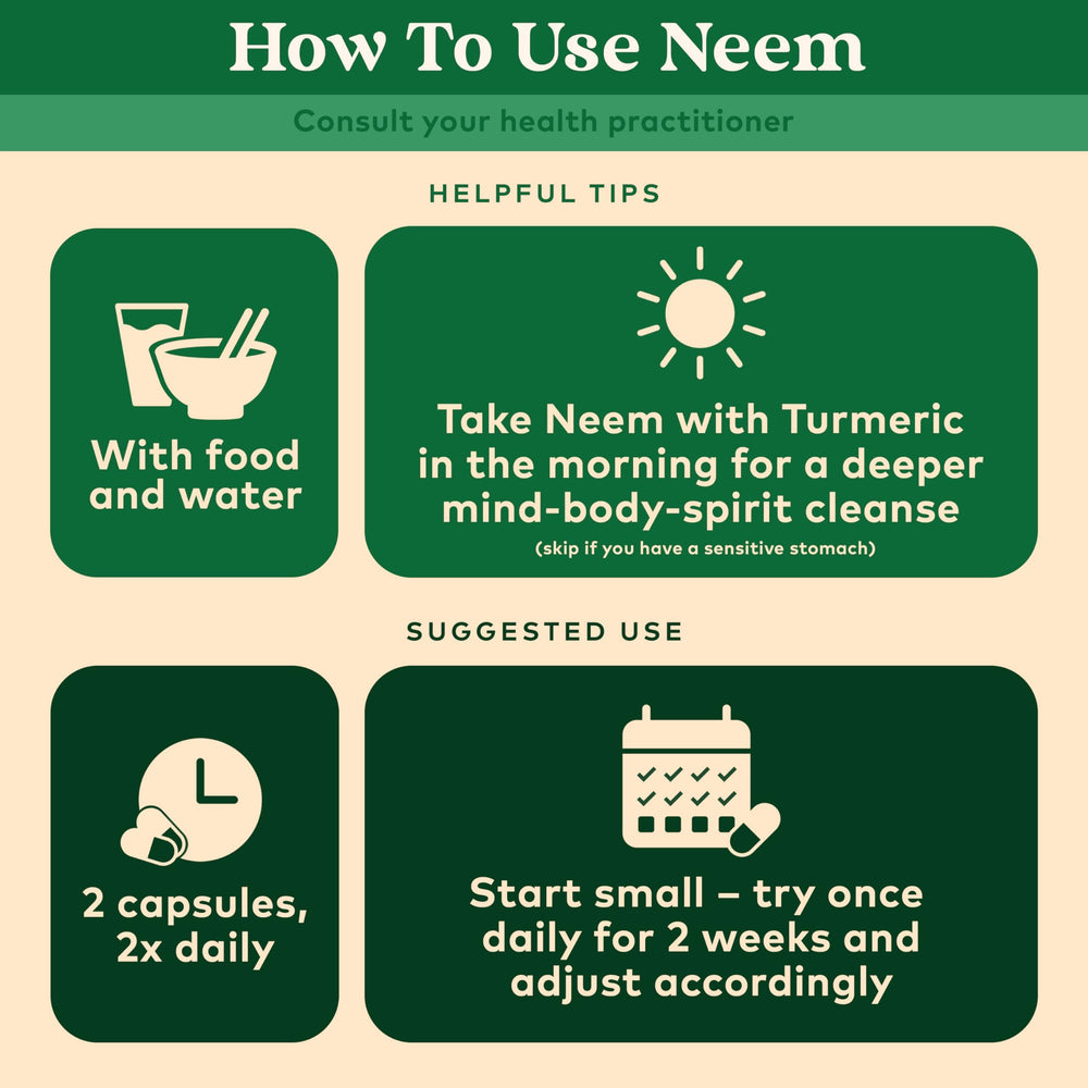 USDA Organic certified neem leaf capsules