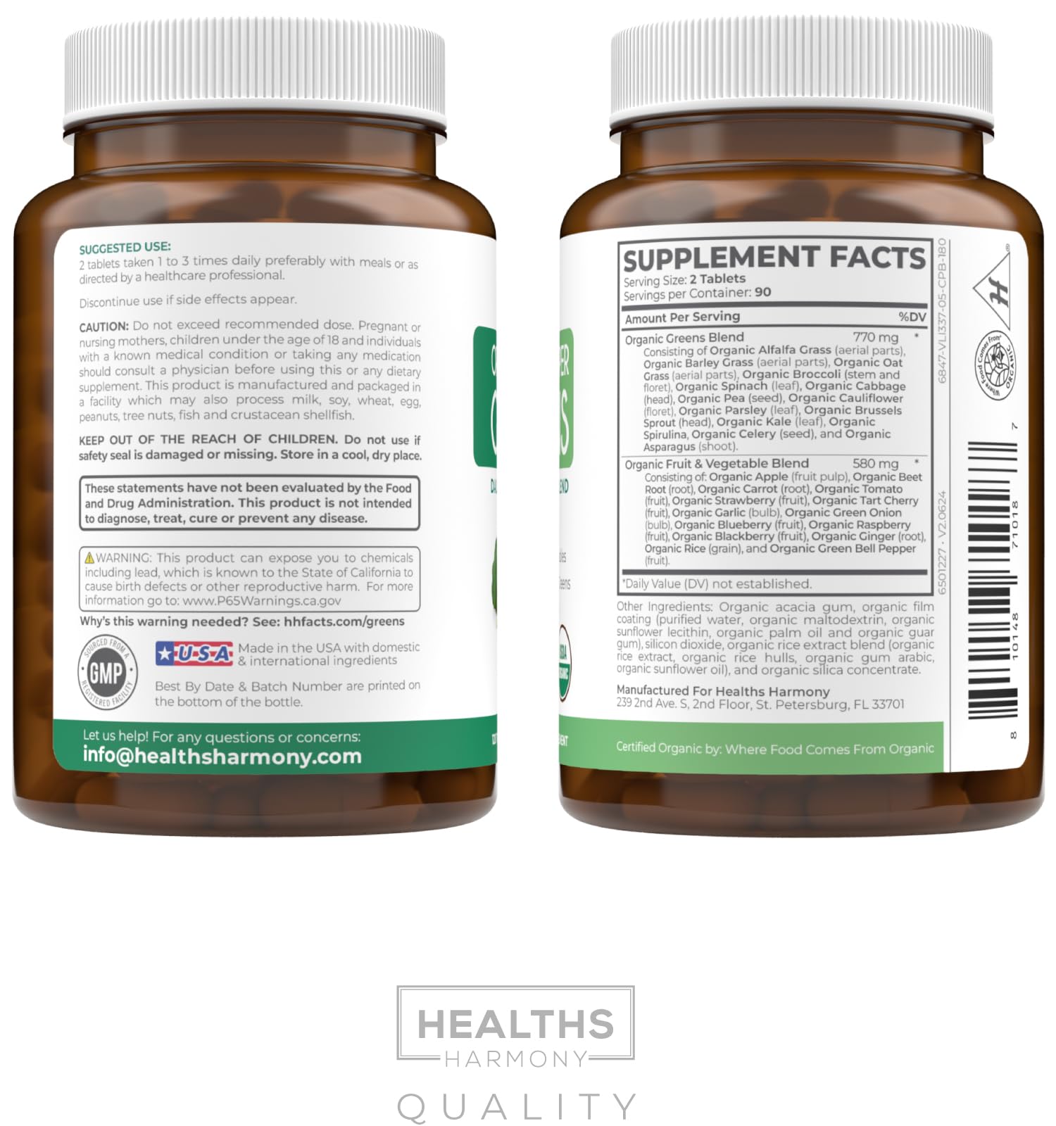 Adult daily nutrition focus with 28-in-1 Greens supplement