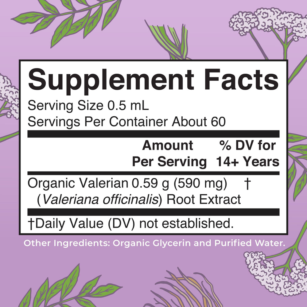 USDA Organic Valerian Root illustration