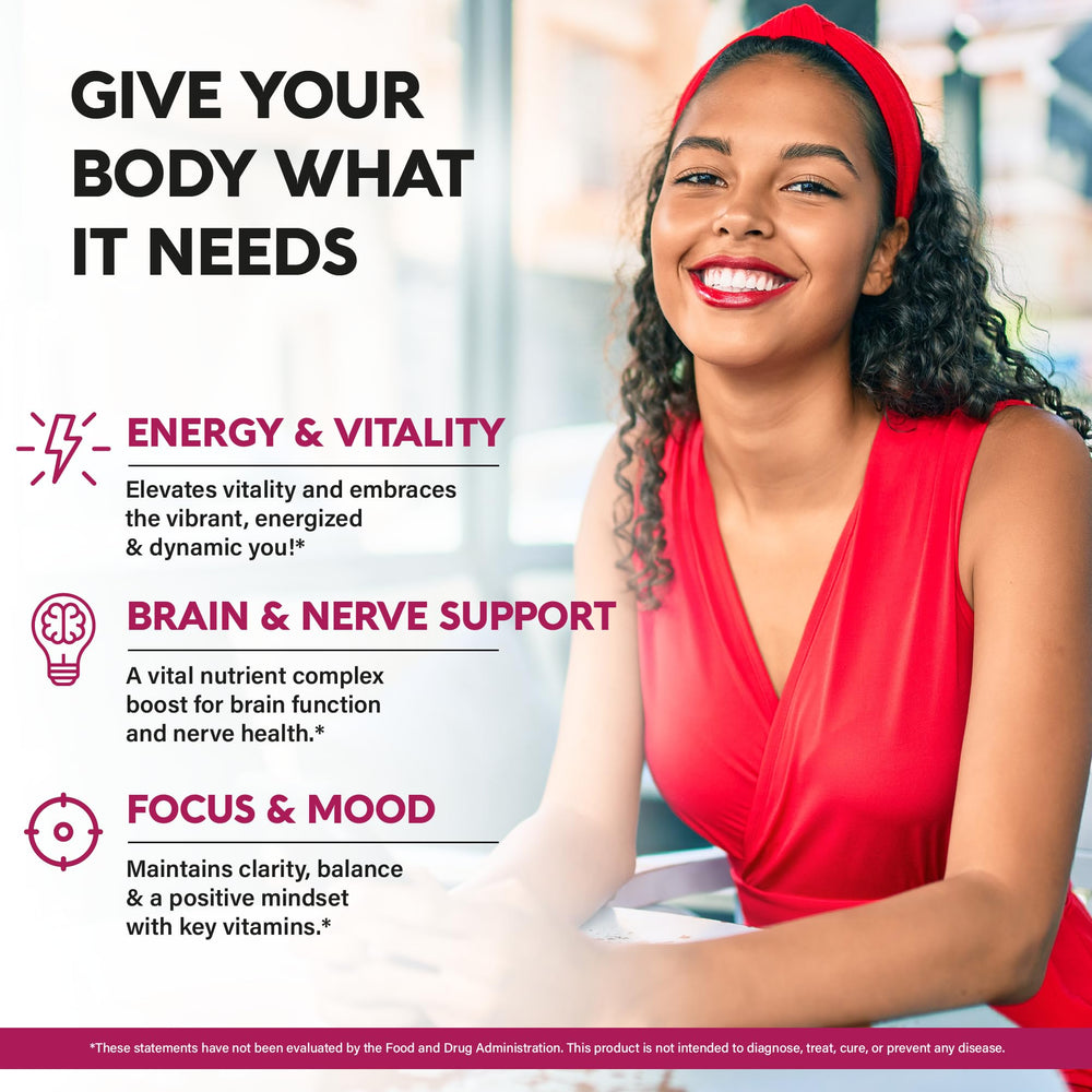 Close-up of spray nozzle on Vitamin B-Complex bottle