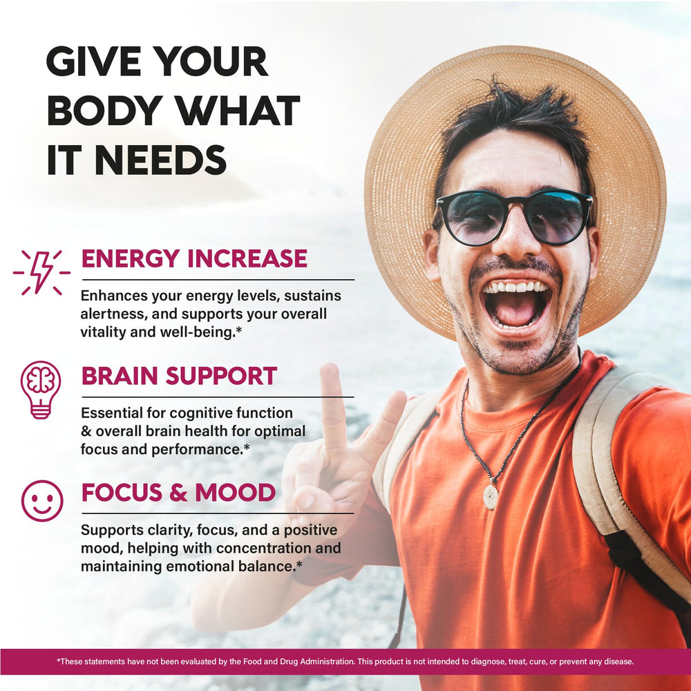 Front view of USDA Organic B12 Drops 5000mcg bottle berry flavor