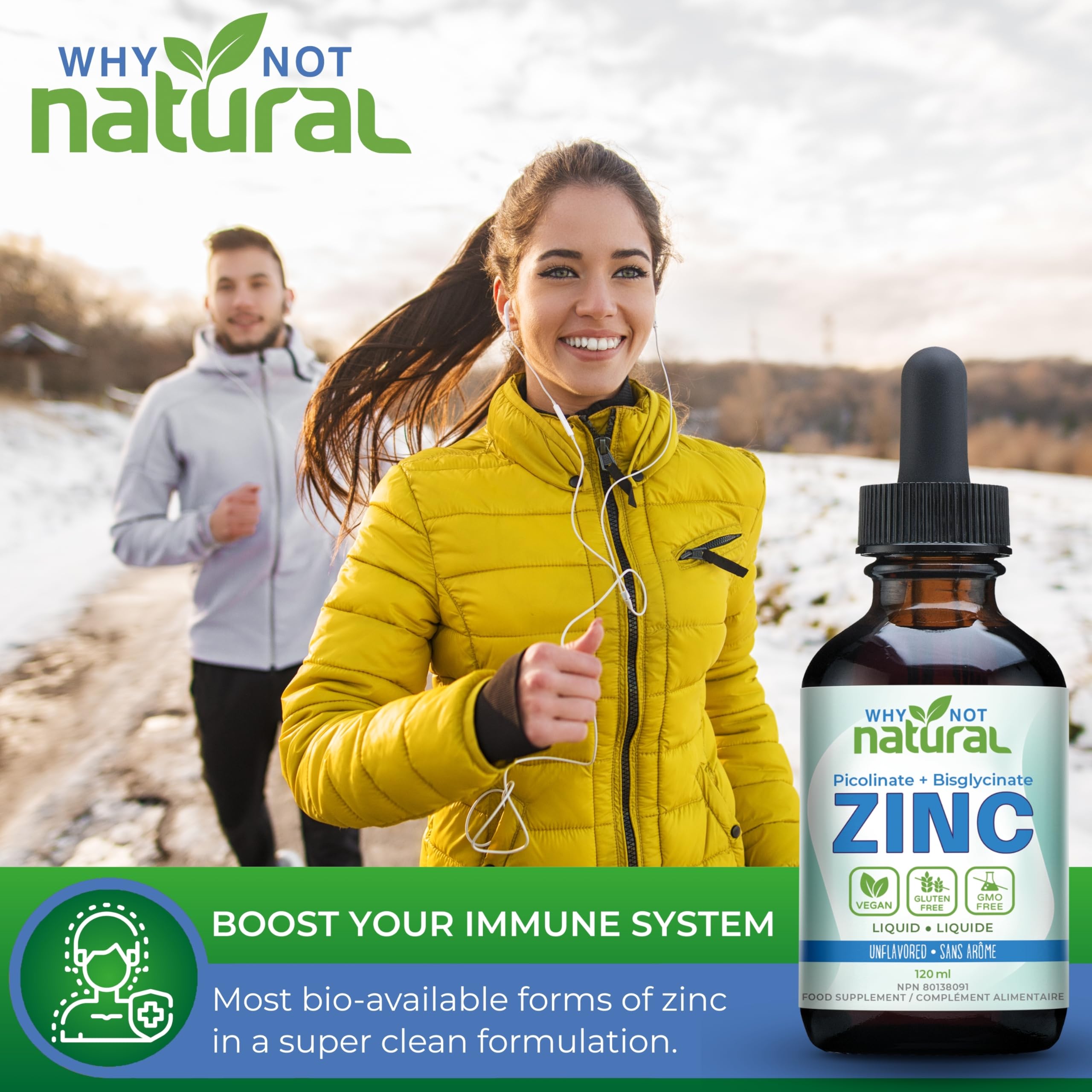 USDA Organic certified zinc drops