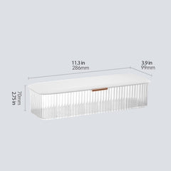 Top view of UShioart Daily Lens Organizer showing 8 compartments