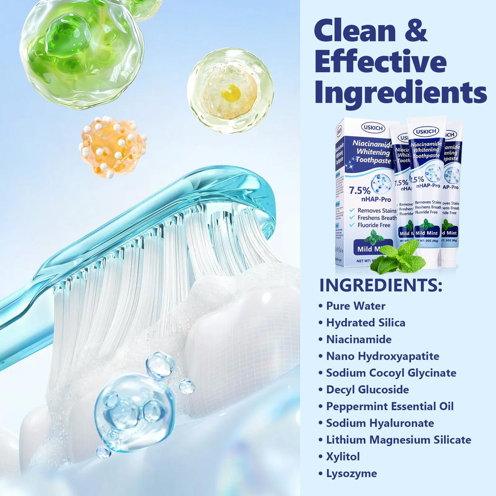 USKICH 3-pack toothpaste packaging