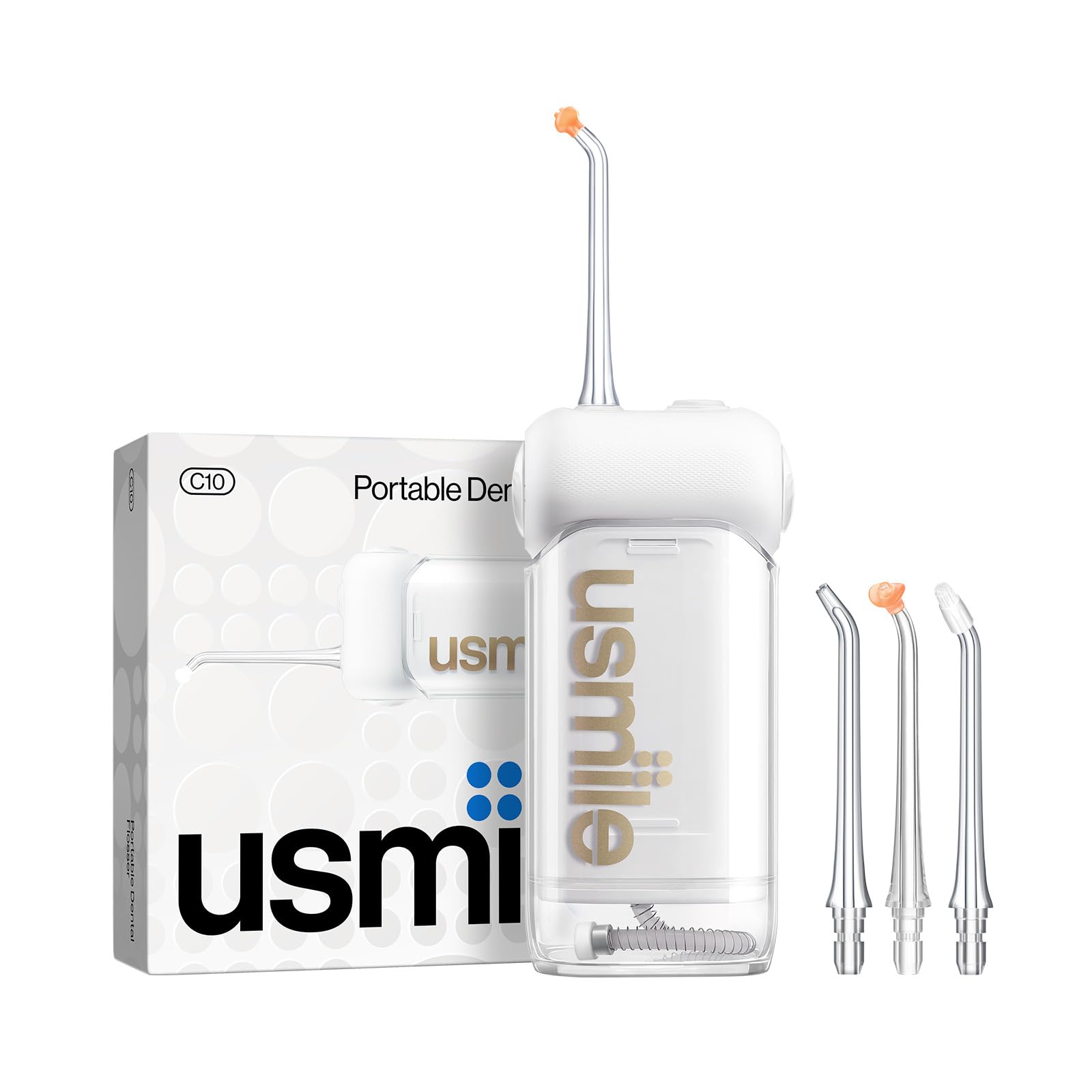 usmile C10 portable water flosser in white