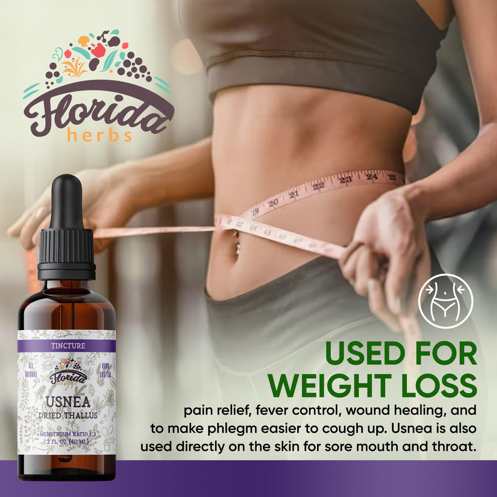 Front label of Usnea tincture organic extract