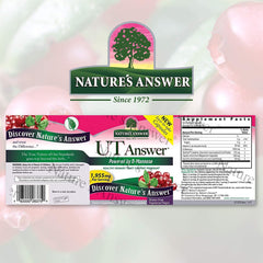 UT Answer product label showing key ingredients