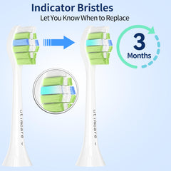 Individually wrapped Utimcare Sonicare replacement heads with hygienic caps