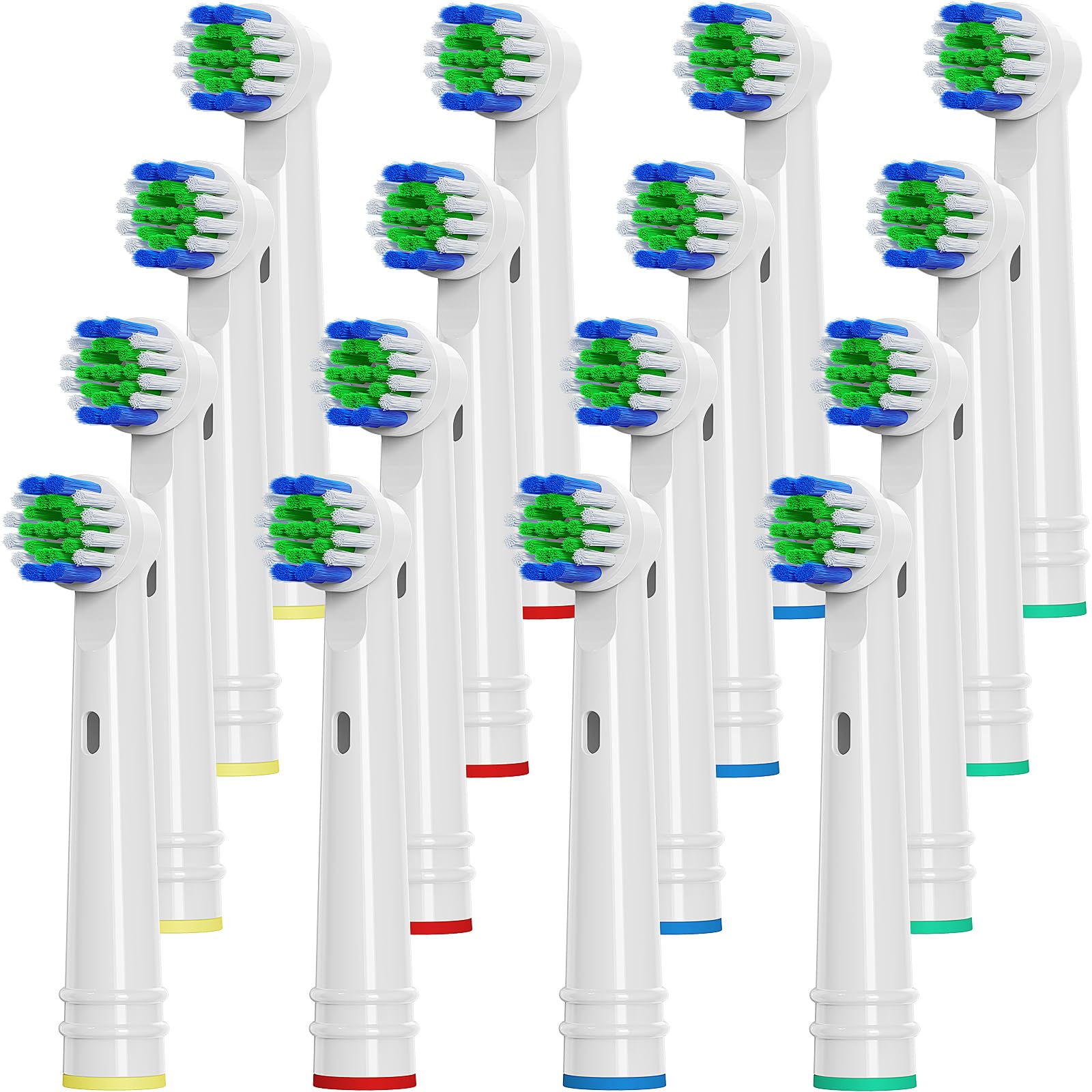 UUJ 16-pack replacement toothbrush heads compatible with Oral-B – deep cleaning bristle design