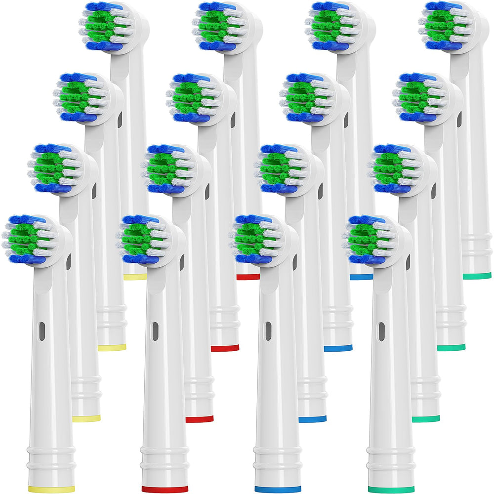 UUJ 16-pack replacement toothbrush heads compatible with Oral-B – deep cleaning bristle design