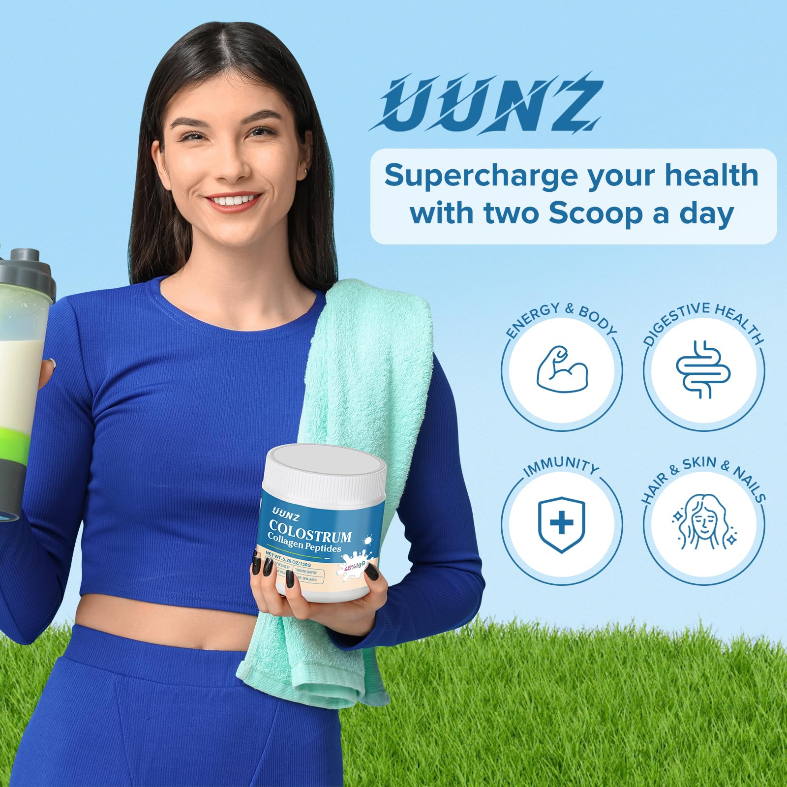 Grass-fed source and natural ingredients for UUNZ product