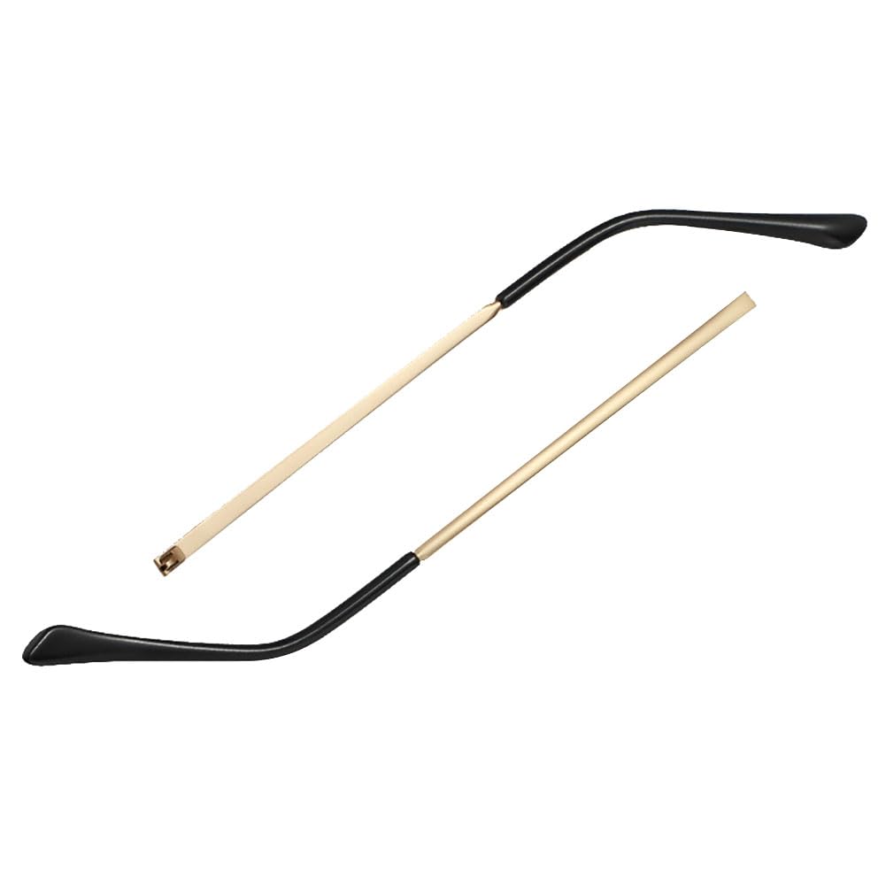 UUYYEO golden metal glasses replacement temple arm - front view