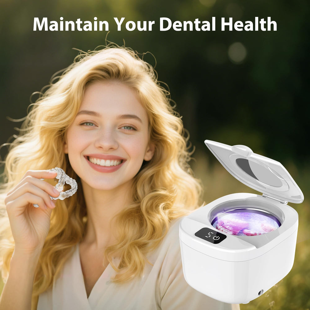 45kHz ultrasonic power with UV light indicator on the cleaner