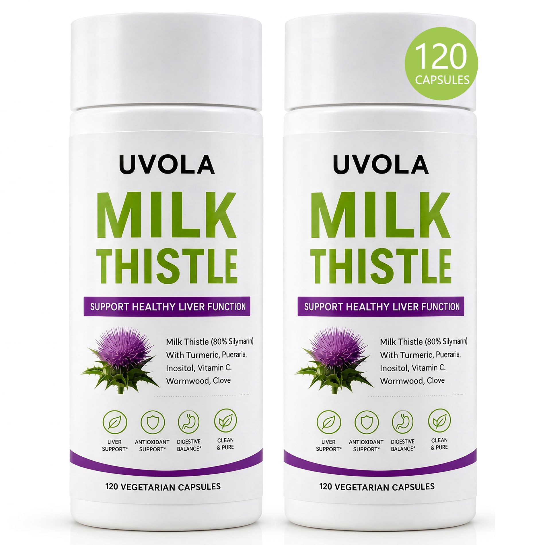 Uvola front packaging showing bottle and supplement name for clear identification