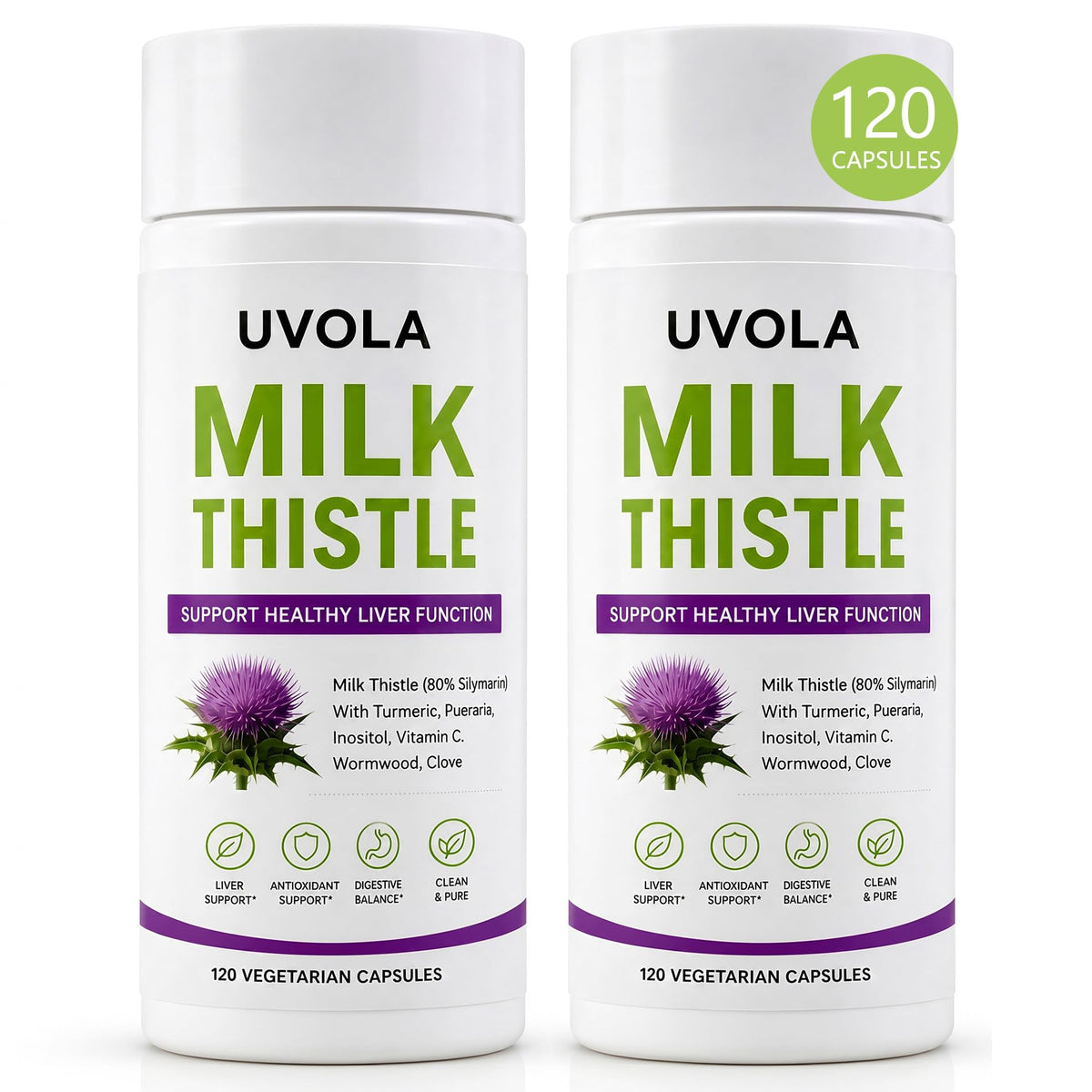 Uvola front packaging showing bottle and supplement name for clear identification